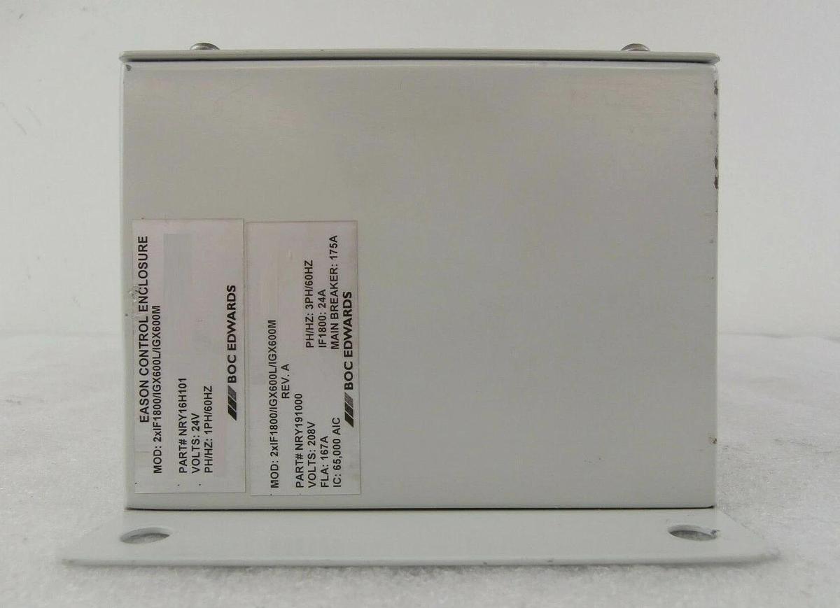Used Edwards NRY191000 Eason Control NRY16H101 Vacuum 2xIF1800 IGX600L IGX600M Spare