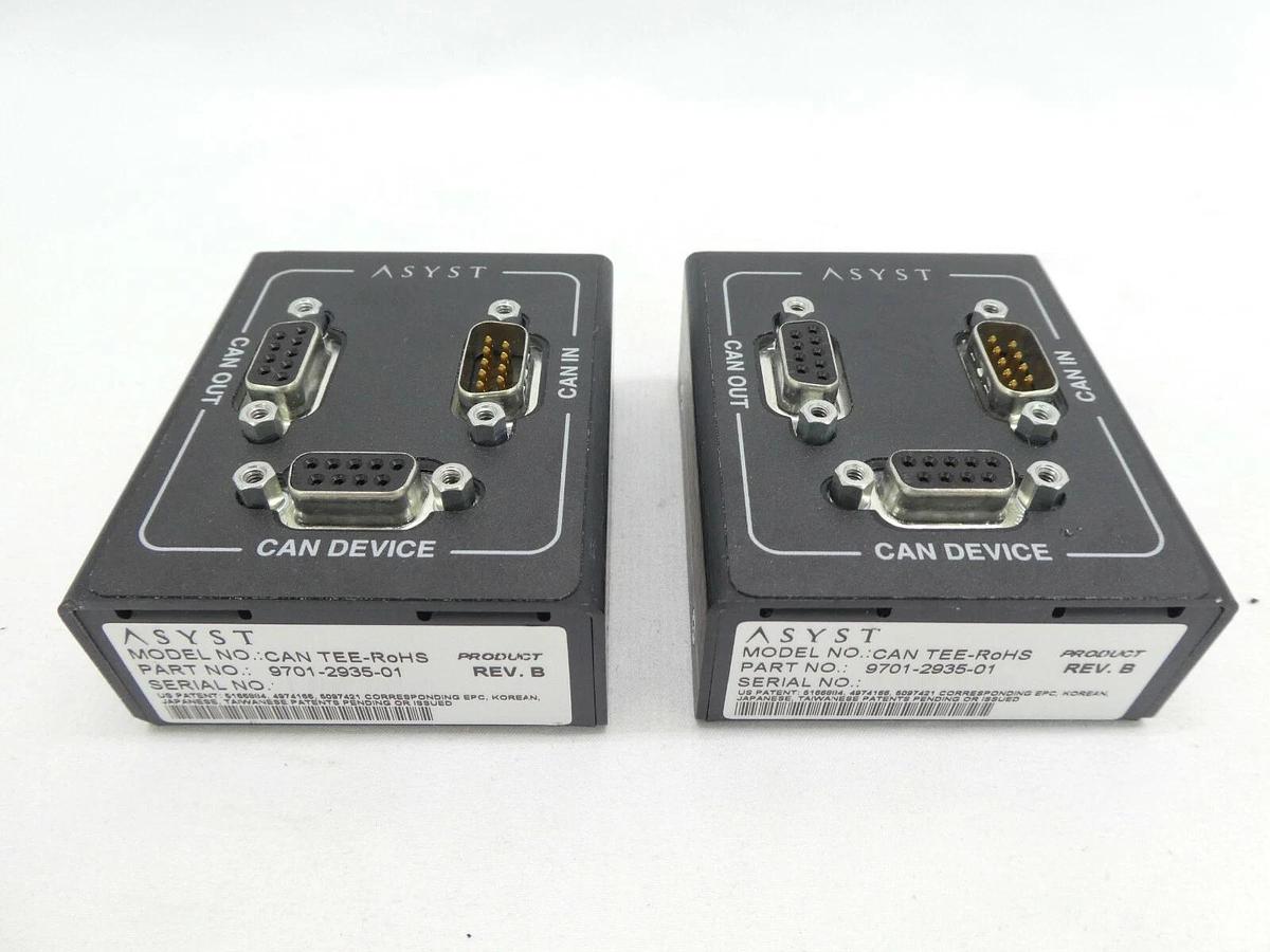 Used Asyst Technologies 9701-2935-01 CAN Device CAN TEE-RoHS Rev. B Lot of 2 Working
