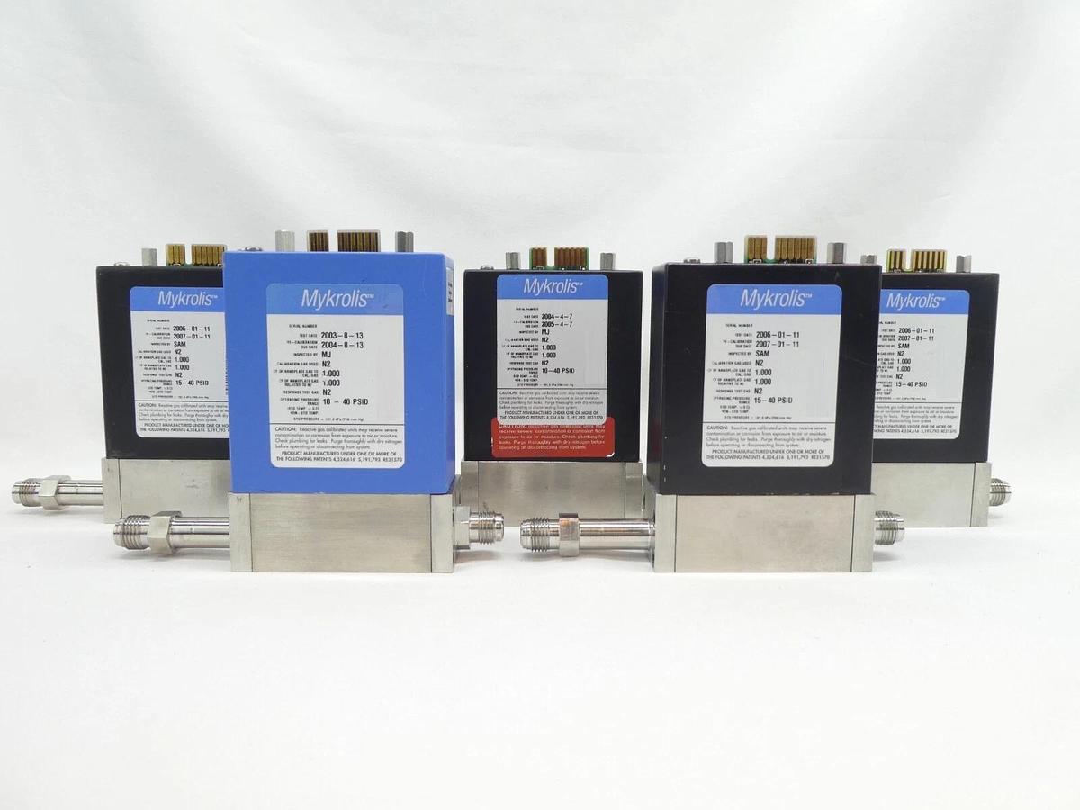 Used Mykrolis FC-2960MEP5 Mass Flow Controller MFC 5 SLPM N2 Tylan Millipore Lot of 5