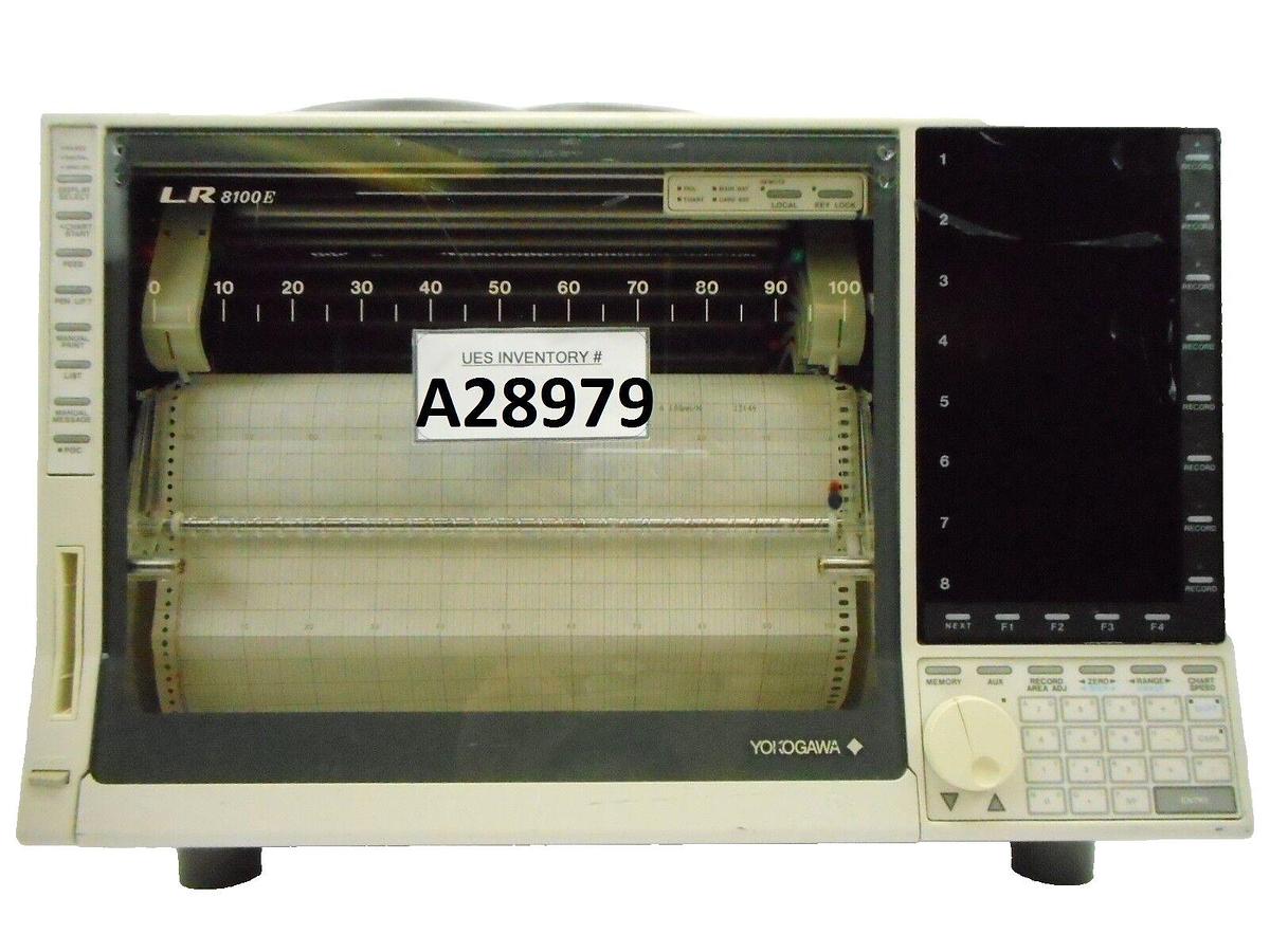 Used Yokogawa 370186-B-0/RS232C Data Acquisition Multiple Pen Recorder LR-8100E Spare