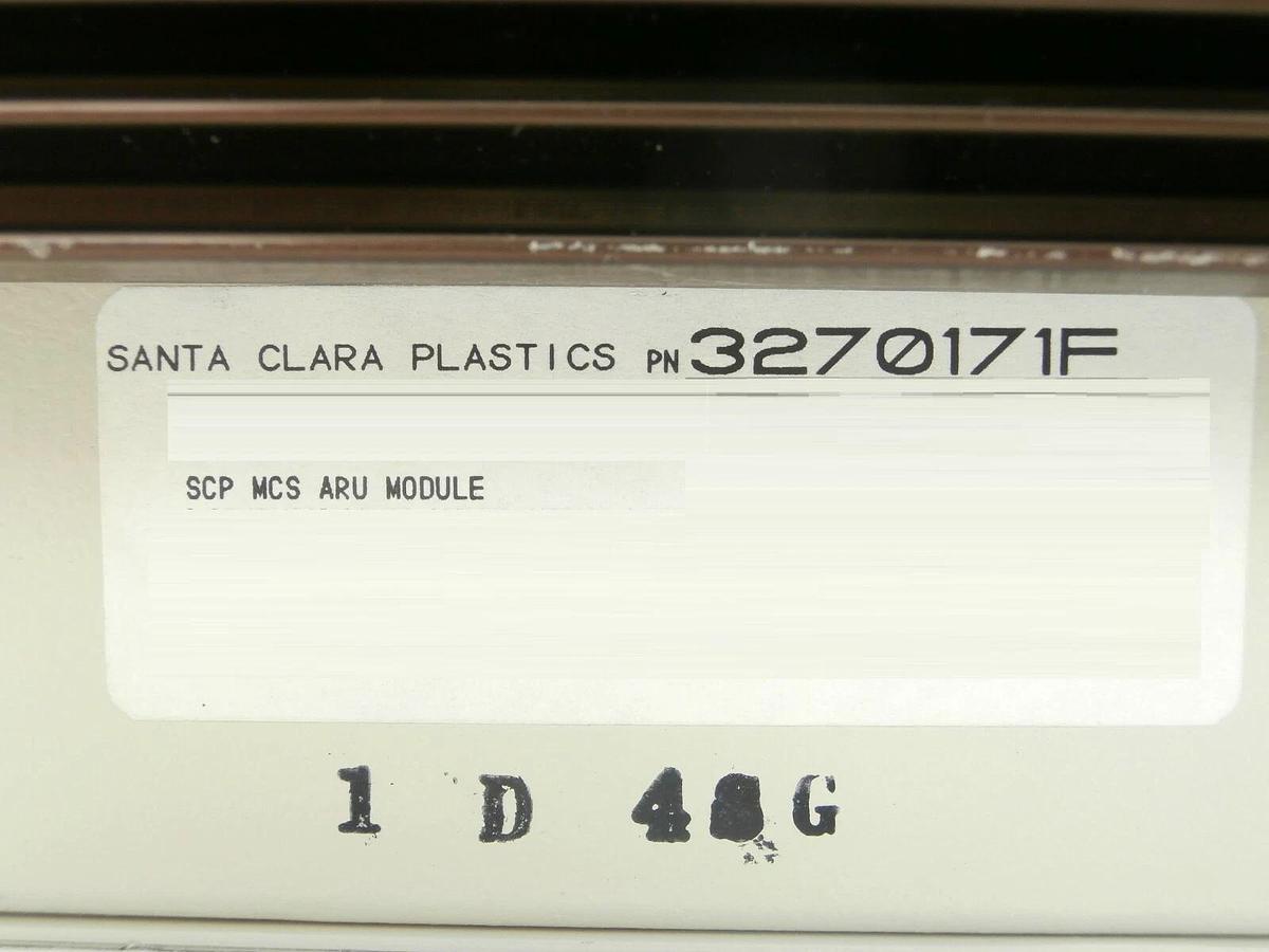 Used SCP Santa Clara Plastics 3270171F Auxiliary Relay Unit MCS ARU Module Used