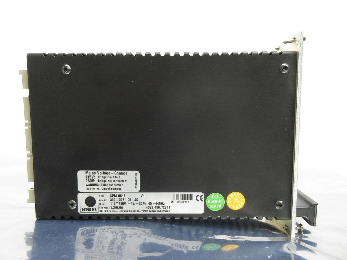 Used Kniel System-Electronic 332-025-04 .02 Power Supply Card PCB 4022.436.72611 Used
