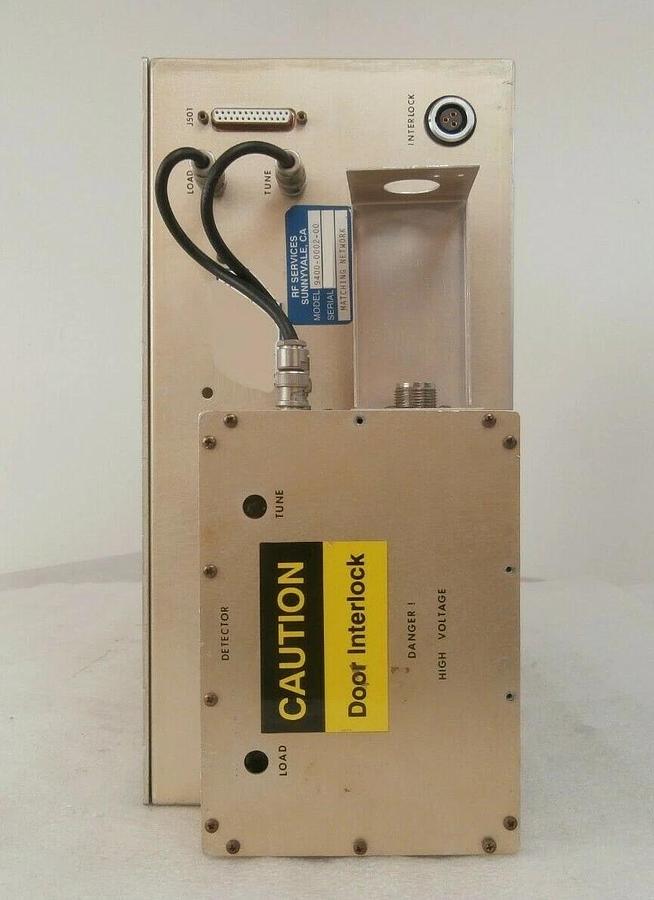 Used RF Services 9400-0002-00 RF Matching Network Novellus Systems 27-00001-00 Spare