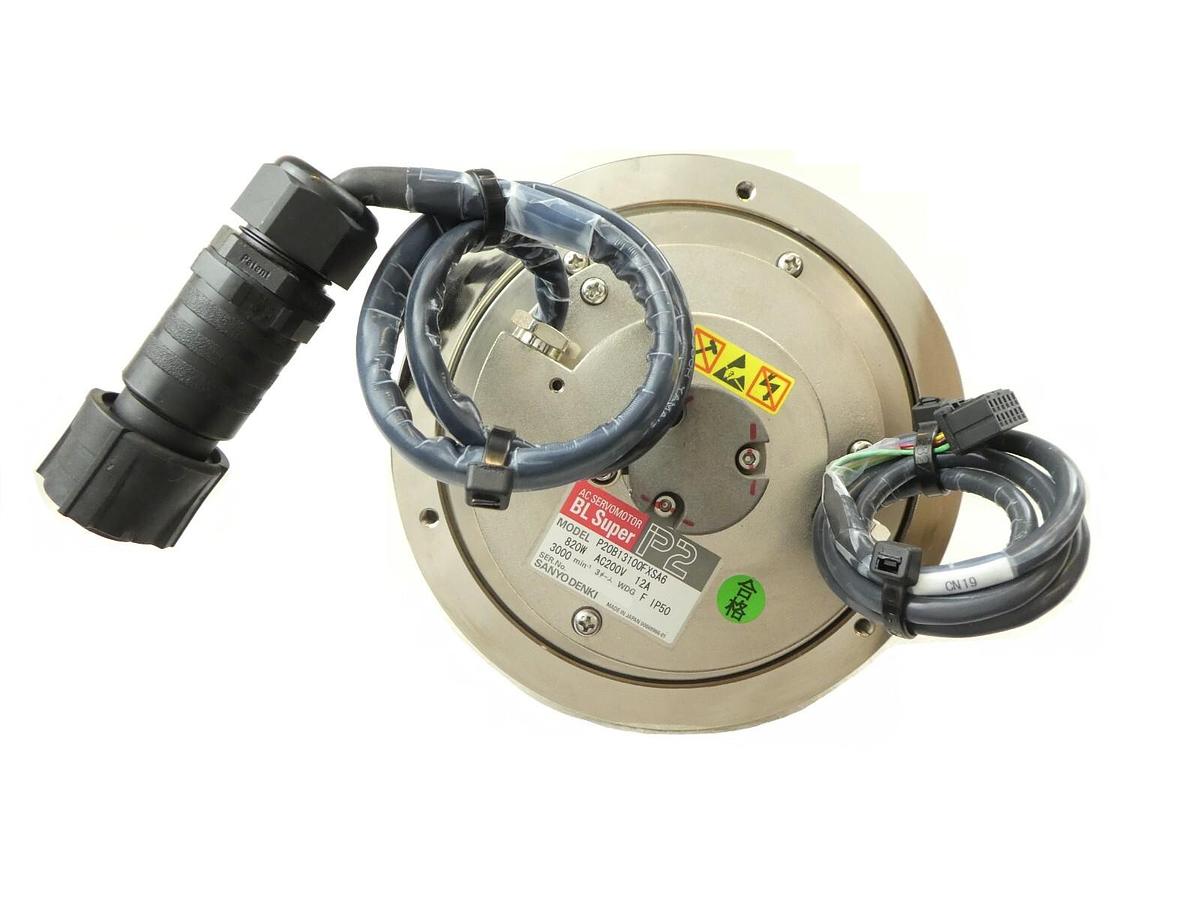 Used Sanyo Denki P20B13100FXSA6 300mm Spin Motor BL Super P2 Rudolph F30 TEL Working