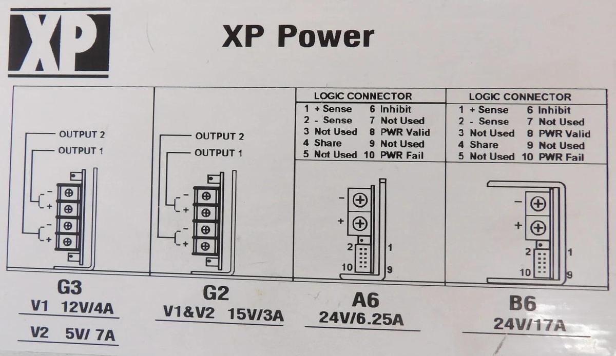 Used XP Power F6B6A6G2G3 Spectrometer Power Supply AB Sciex 10004017 MDS Working