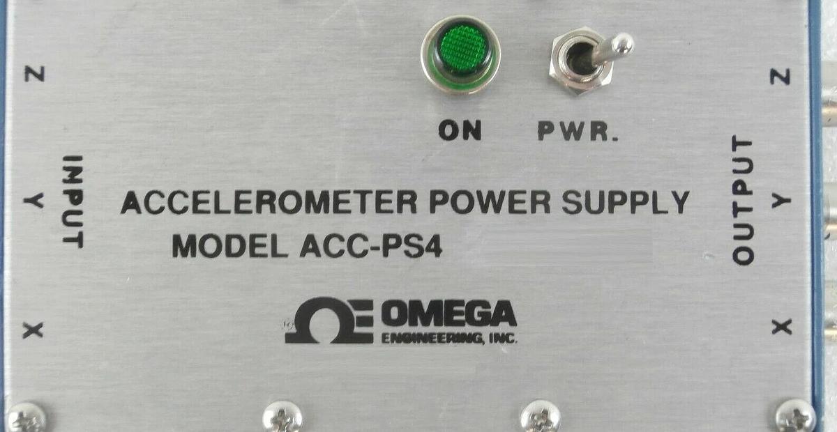 Omega Engineering ACC-PS4 AC Powered Triaxial Accelerometer Power Supply New