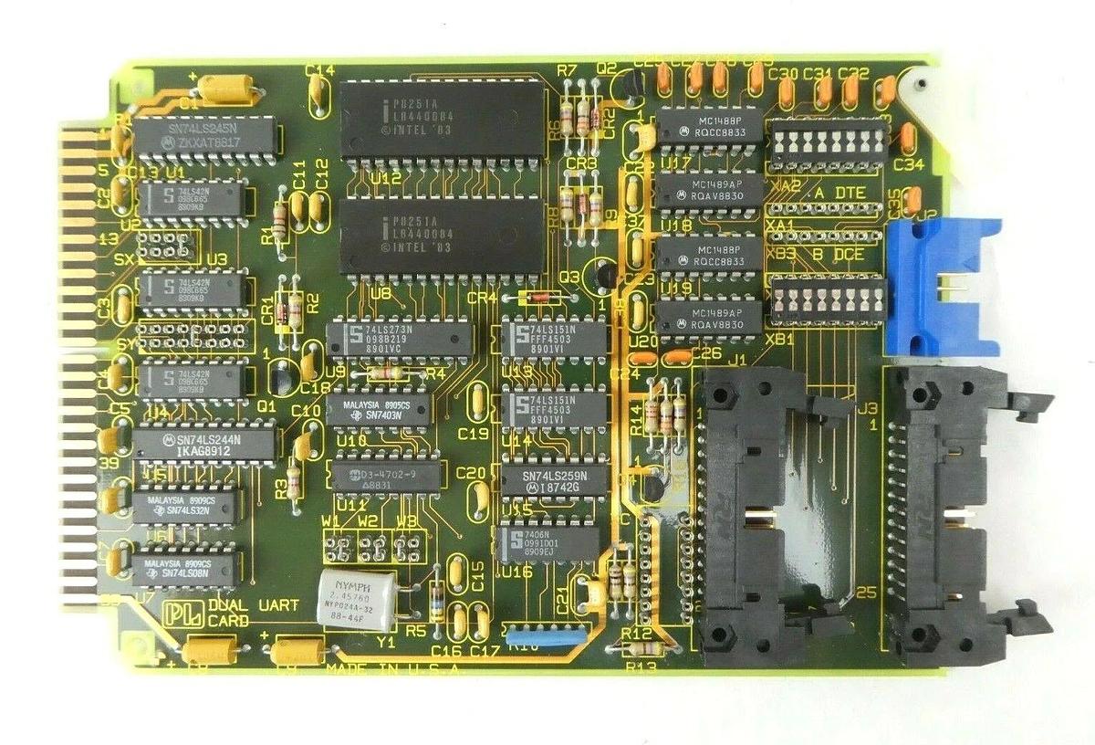 Used Pro-Log 7304 Dual Uart PCB Card 110382-004 Thermco Working Surplus