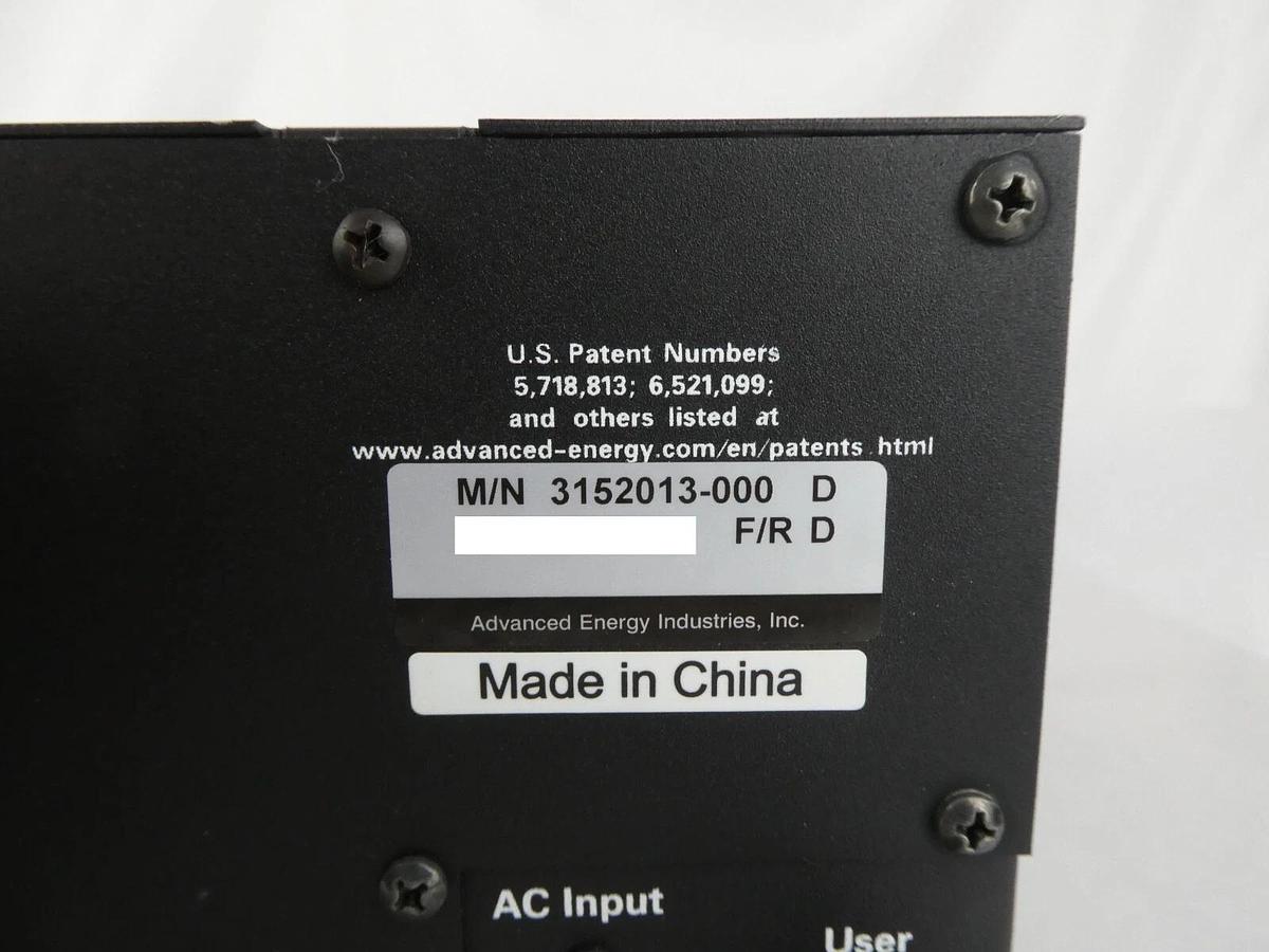 Used Sparc AE Advanced Energy 3152013-000 DC Magnetron Power Supply Working Surplus