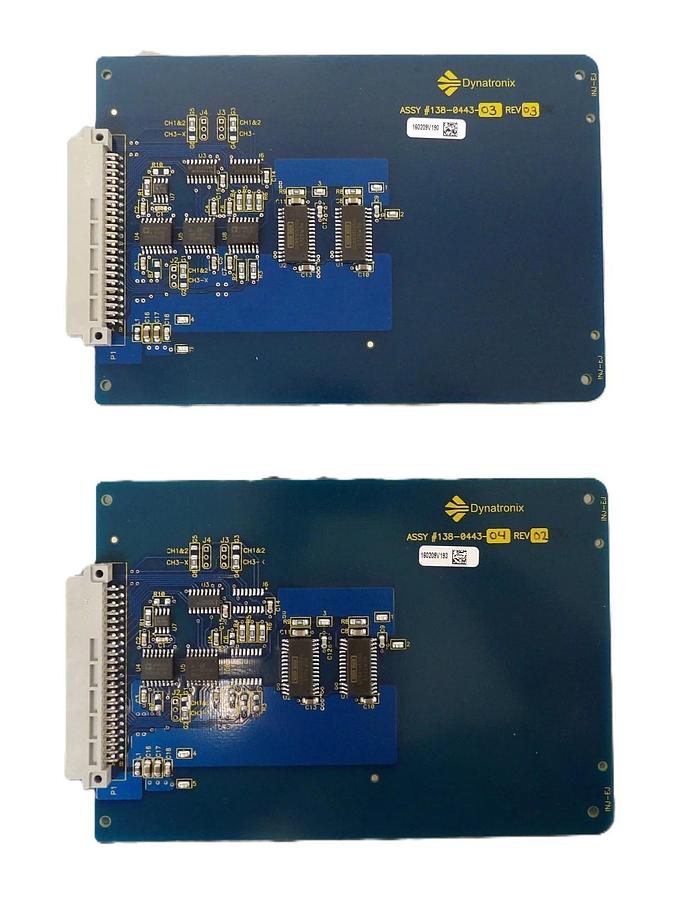 Used Dynatronix 138-0443-03 Power Supply Regulator Board PCB Card Lot of 2 Working