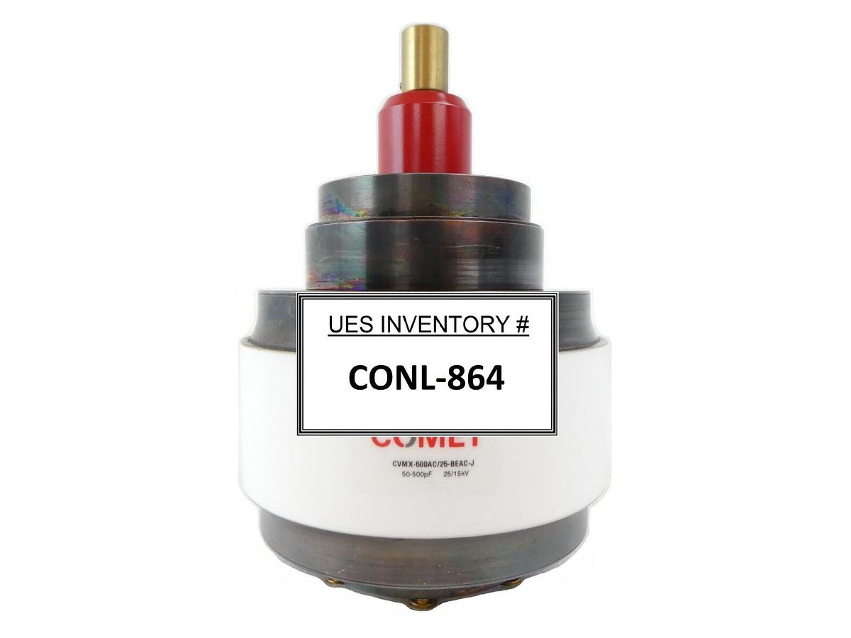 Used Comet CVMX-500AC/25-BEAC-J Variable Vacuum Capacitor 50-500pF 25/15kV Working