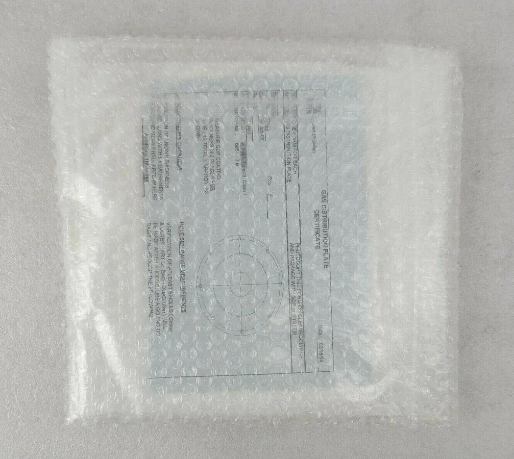 AMAT Applied Materials 0020-09933 Gas Distribution Sputter Plate New Surplus