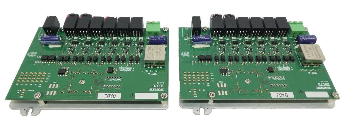 Used Rorze Automation SB078 Interface PCB Reseller Lot of 2 Working Surplus