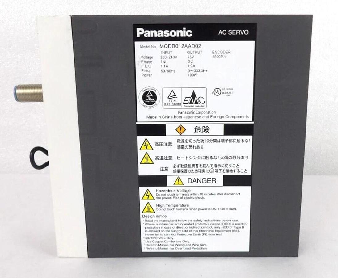 Used Panasonic MQDB012AAD MQDB012AAD02 Servo Drive AMAT 0190-15328 Lot of 6 Working