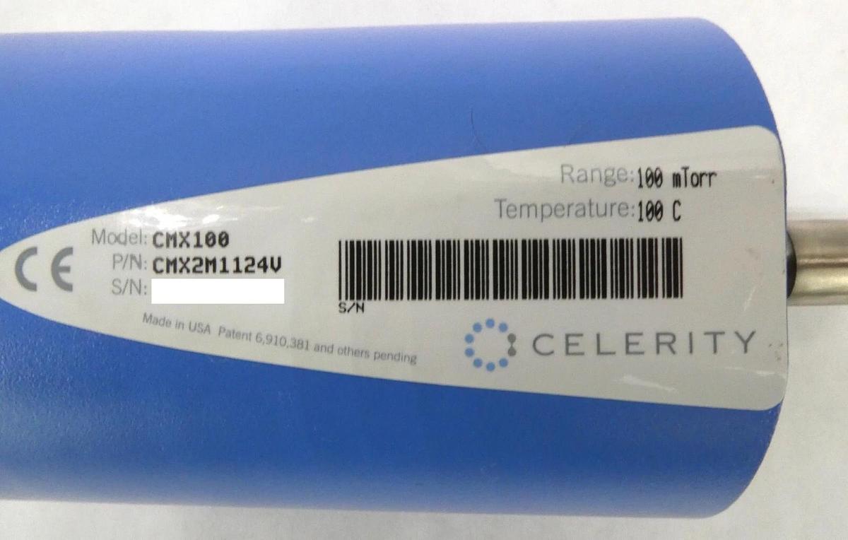 Used Celerity CMX2M1124V Baratron Pressure Transducer CMX100 Tested Working Surplus