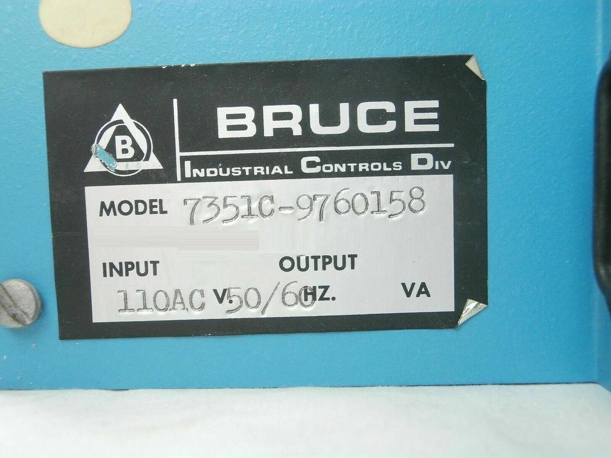 Used Bruce Technologies 7351C-9760158 Process Control Unit 7351C 3181181 Spare