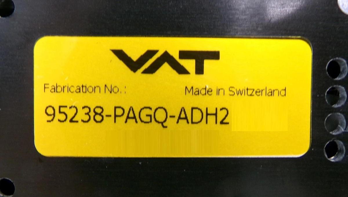 Used VAT 95238-PAGQ-ADH2 Butterfly Valve with Pressure Controller 434259 Working