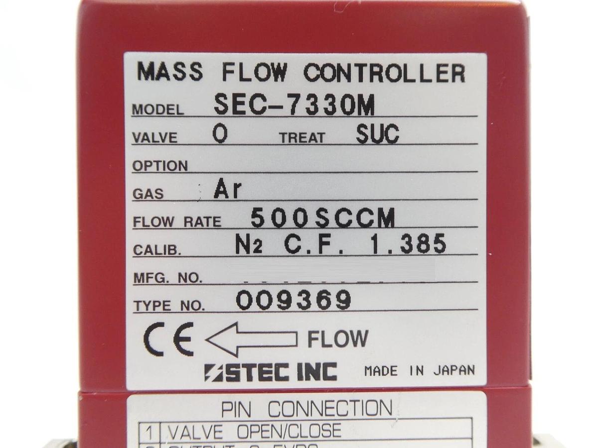 Used STEC SEC-7330M Mass Flow Controller MFC 500 SCCM Ar Reseller Lot of 6 Working