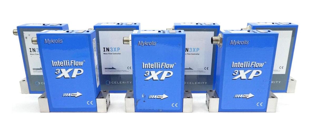 Used Celerity Mykrolis IN3XP Mass Flow Controller MFC AASGD40W1 AARGD40W1 Lot of 7