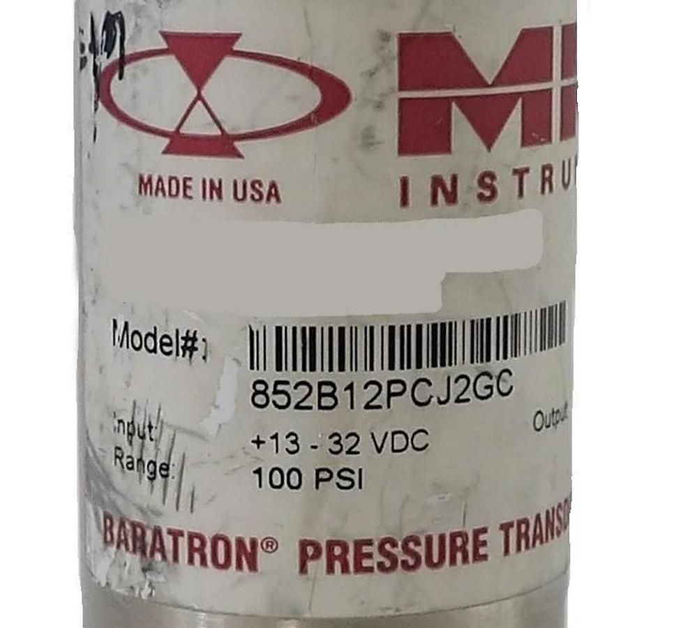 Used MKS Instruments 852B12PCJ2GC Baratron Pressure Transducer Lot of 3 Surplus