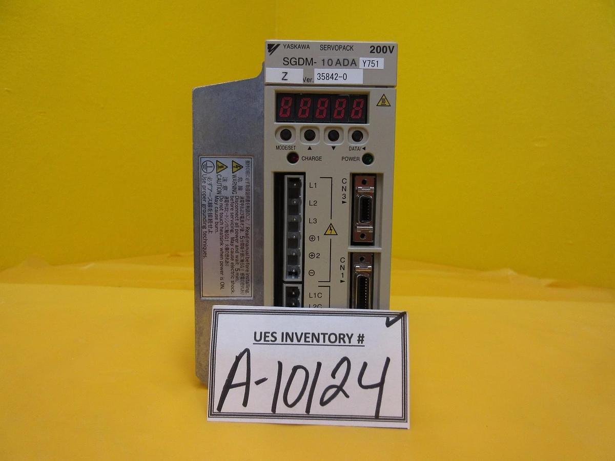Used Yaskawa Electric SGDM-10ADAY751 Servo Driver SERVOPACK TEL Lithius Used Working