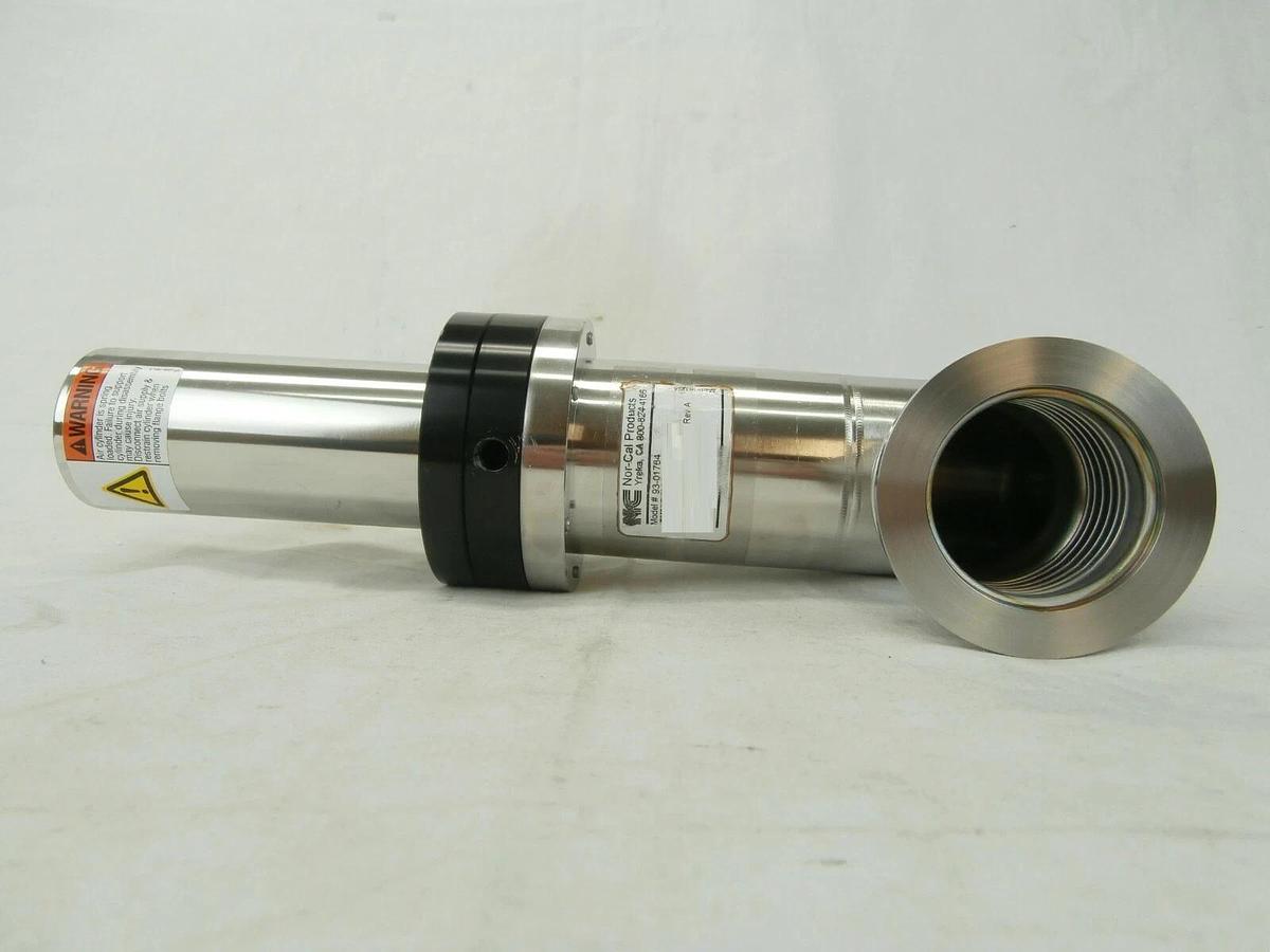 Used Nor-Cal Products 93-01764 Pneumatic Angle In-Line NW50 Used Working