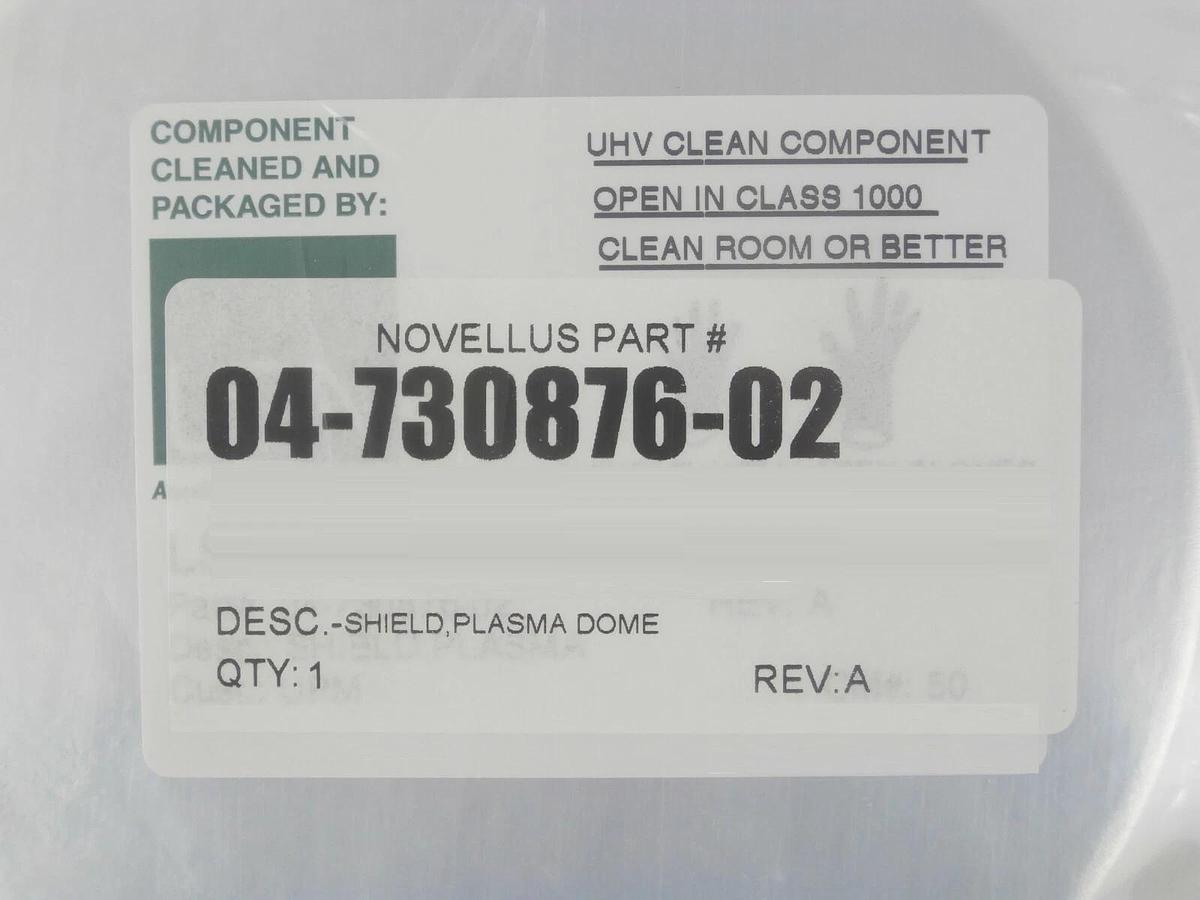 Refurbished Novellus Systems 04-730876-02 Dome Plasma Shield Manufacturer Refurbished