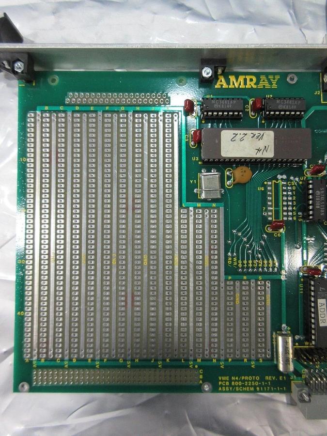 Used Amray 91171-1-1 VME N4/Proto PCB 800-2250-1-1 Rev. E1 Used Working