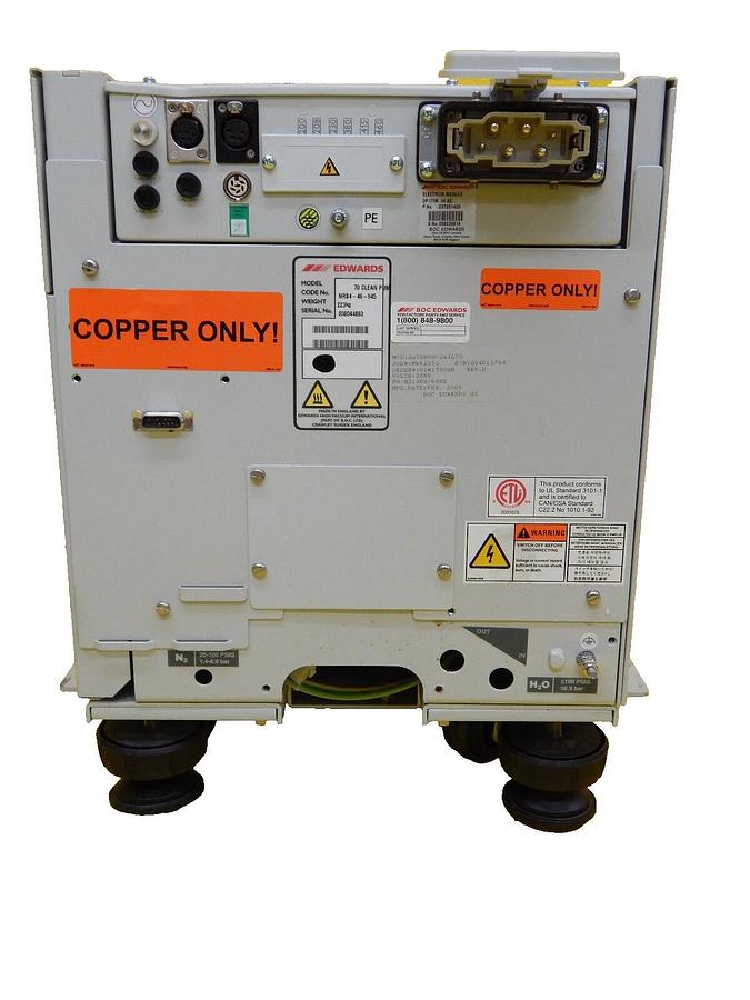 Used iL70N Edwards NRB4-46-945 Dry Vacuum Pump -1 Hour Copper Exposed Tested Working