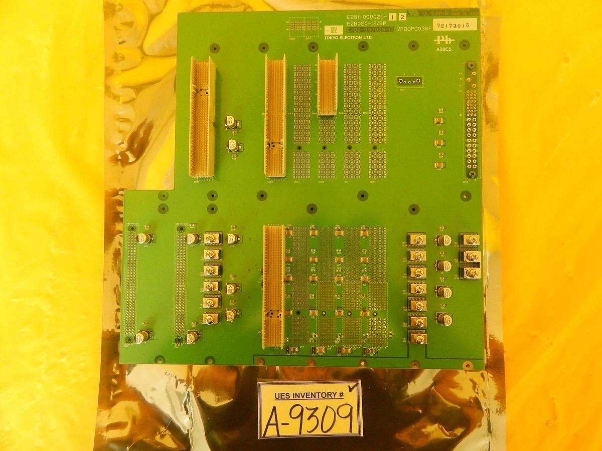 Used TEL Tokyo Electron E281-000029-12 Backplane PCB E2B020-12/BP T-3044SS Used