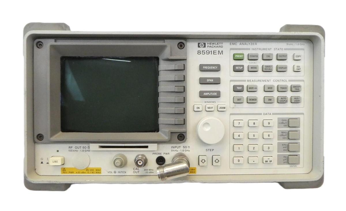 Used HP Hewlett-Packard 8591EM EM Analyzer 9kHz-1.8GHz Spare Surplus