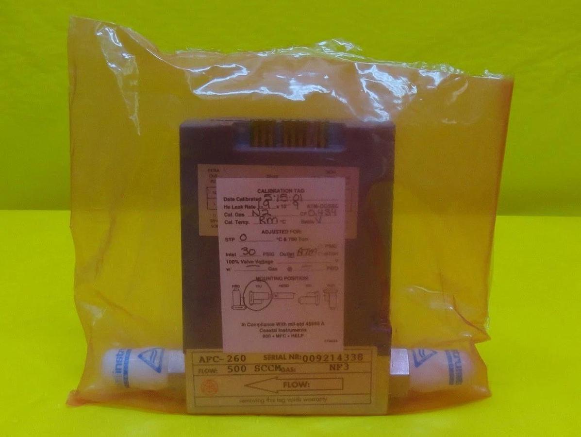 Used Qualiflow AFC-260 Mass Flow Controller MFC 54-106859A83 500 SCCM NF3 Used