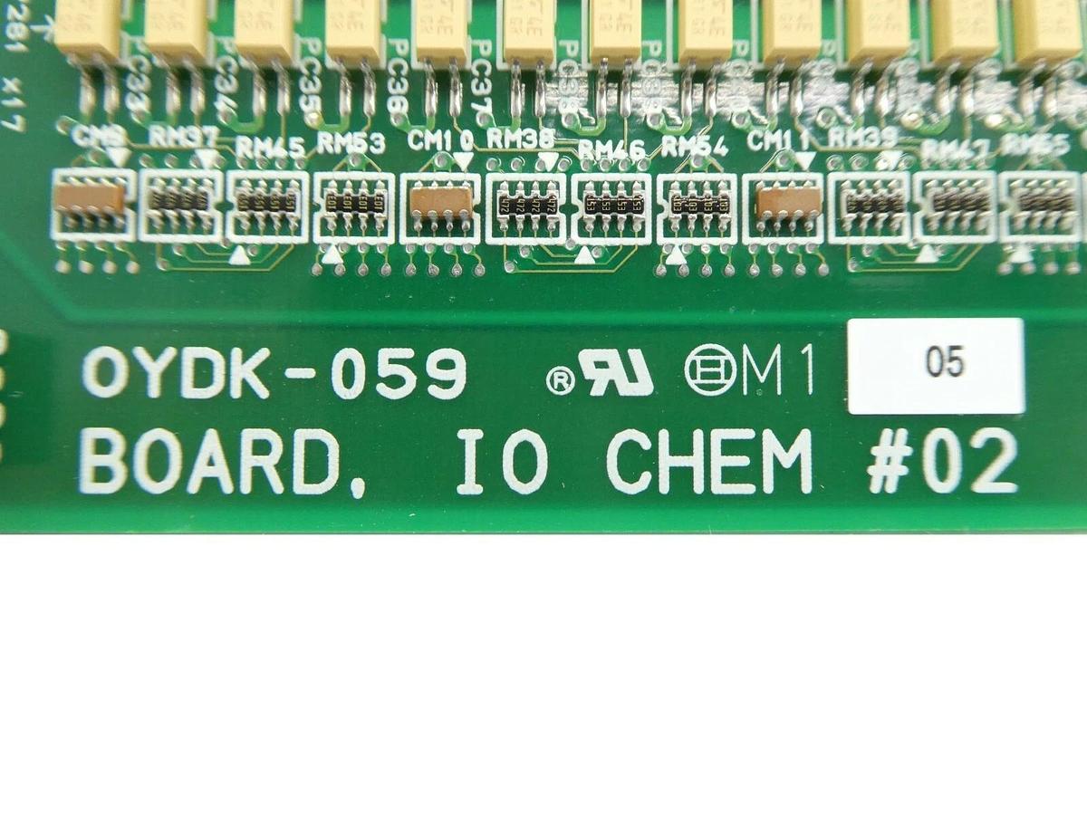 Used TEL Tokyo Electron OYDK-059 In/Out PCB IO CHEM #02 EC80-000157-12 Lithius Spare