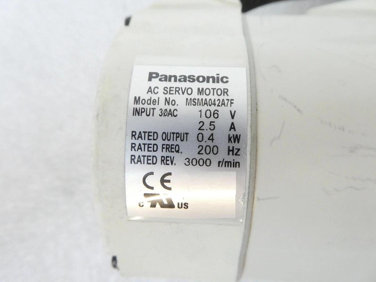 Used Panasonic MSMA042A7F AC Servo Motor TEL Tokyo Electron Lithius Working Surplus