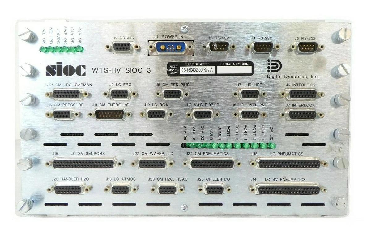 Used Digital Dynamics 03-160402-00 sioc WTS-HV SIOC 3 Novellus Damaged LED As-Is