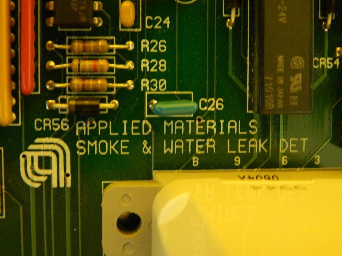 Used AMAT Applied Materials 0100-00611 Smoke & Water Leak Detector Board PCB Working