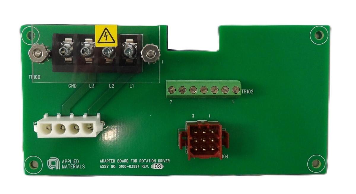 Used AMAT Applied Materials 0100-03994 Adapter Board For Rotation Driver PCB Working