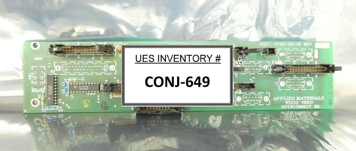 Used AMAT Applied Materials 0100-09145 RS232 Video Interconnect PCB