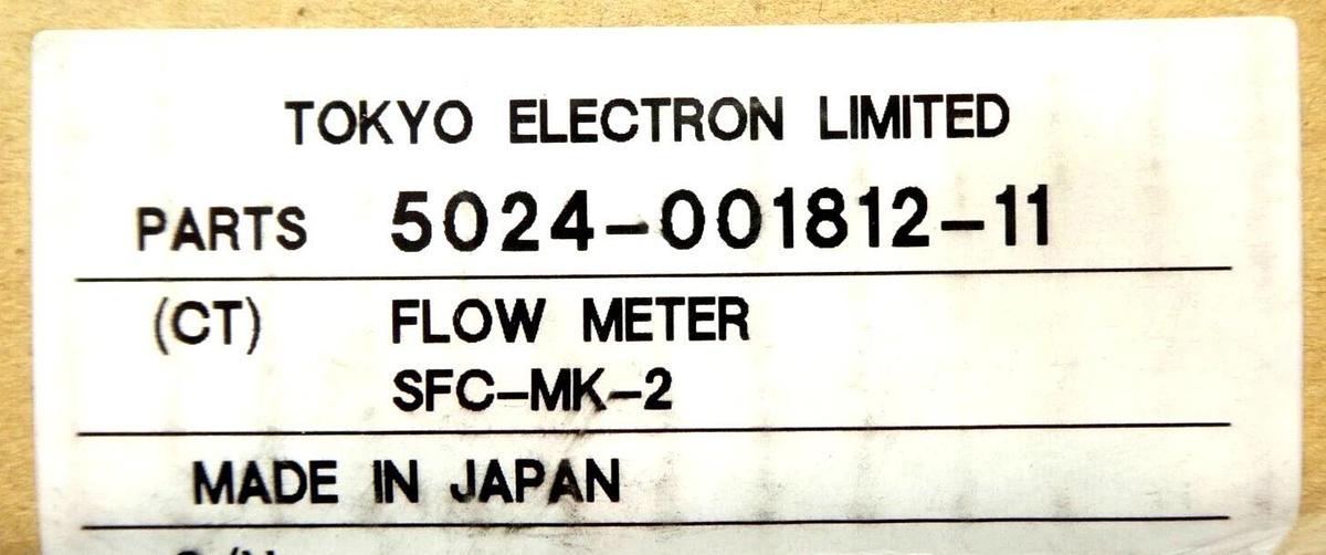 TEL Tokyo Electron 5024-001812-11 Flow Meter SFC-MK-2 F18-622993-2 New Surplus