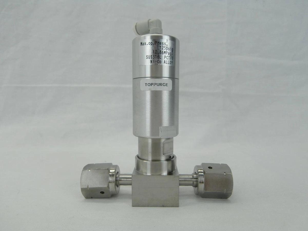 Used AMAT Applied Materials 3870-03867 Pneumatic N.C. Diaphragm Valve Working Surplus