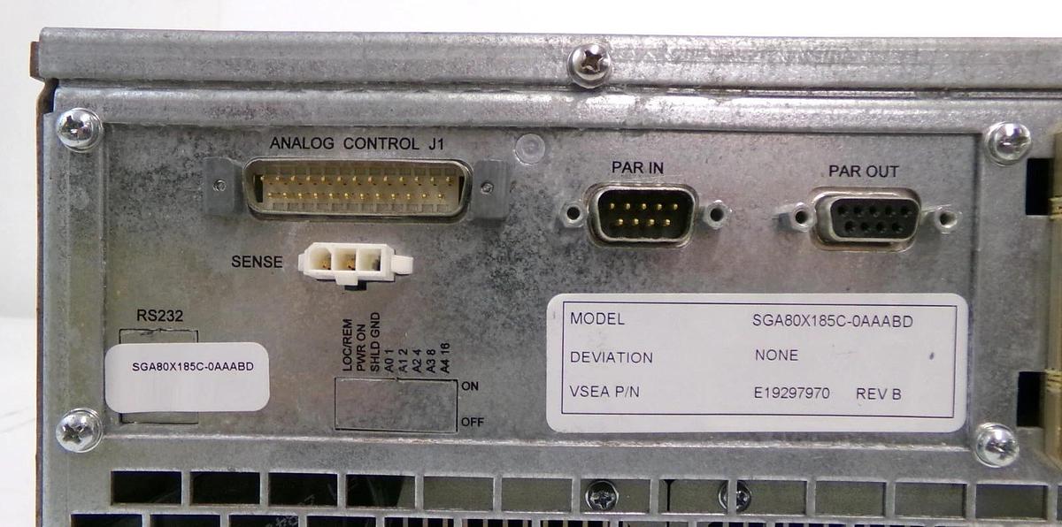 Used Sorenson SGA80X185C-0AAABD DC Power Supply SGA 80/185 Ametek Surplus