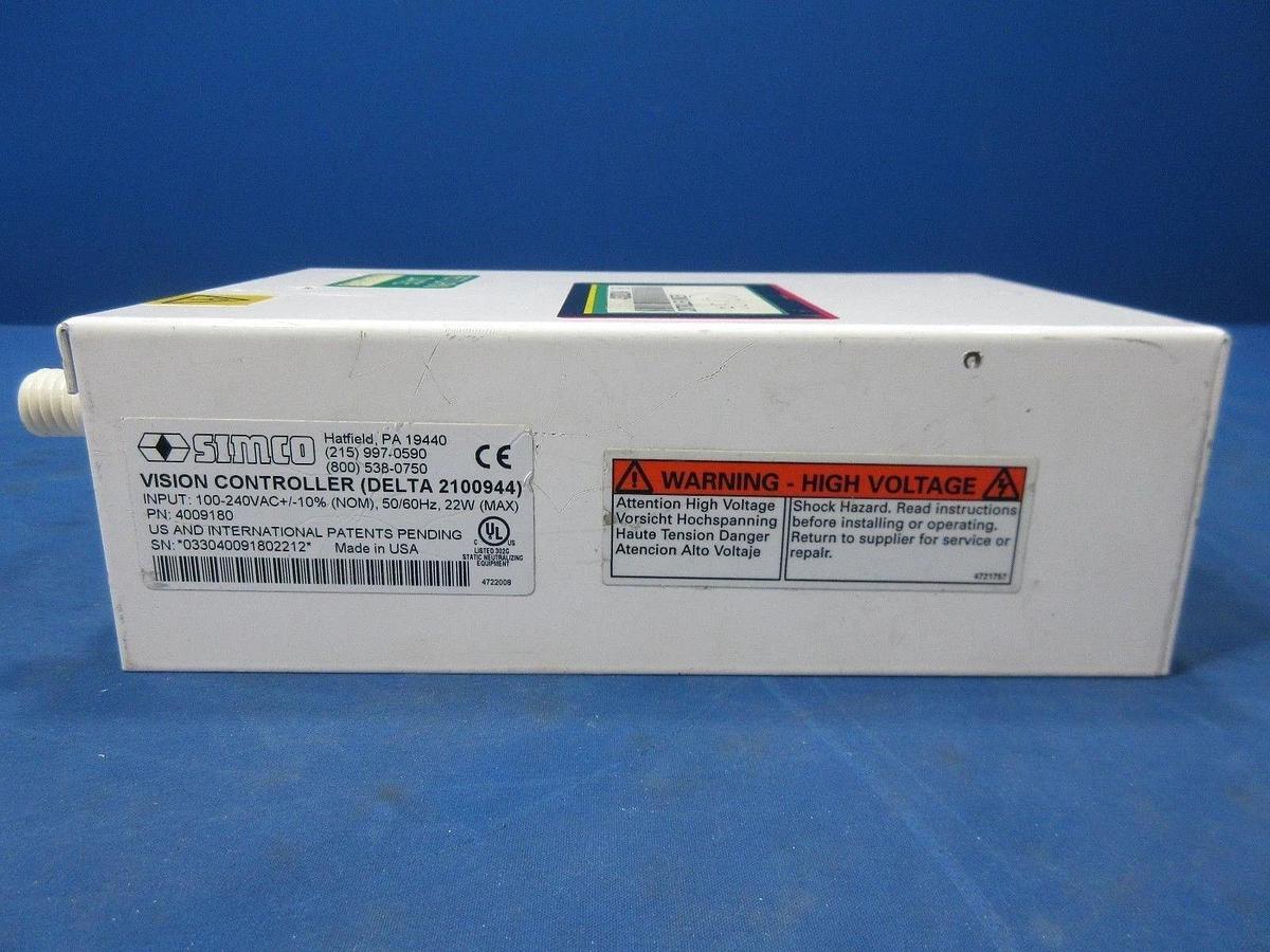 Used Simco 4009180 Vision Controller Ionizer Richmond 30” & 12” Emitters Used Working