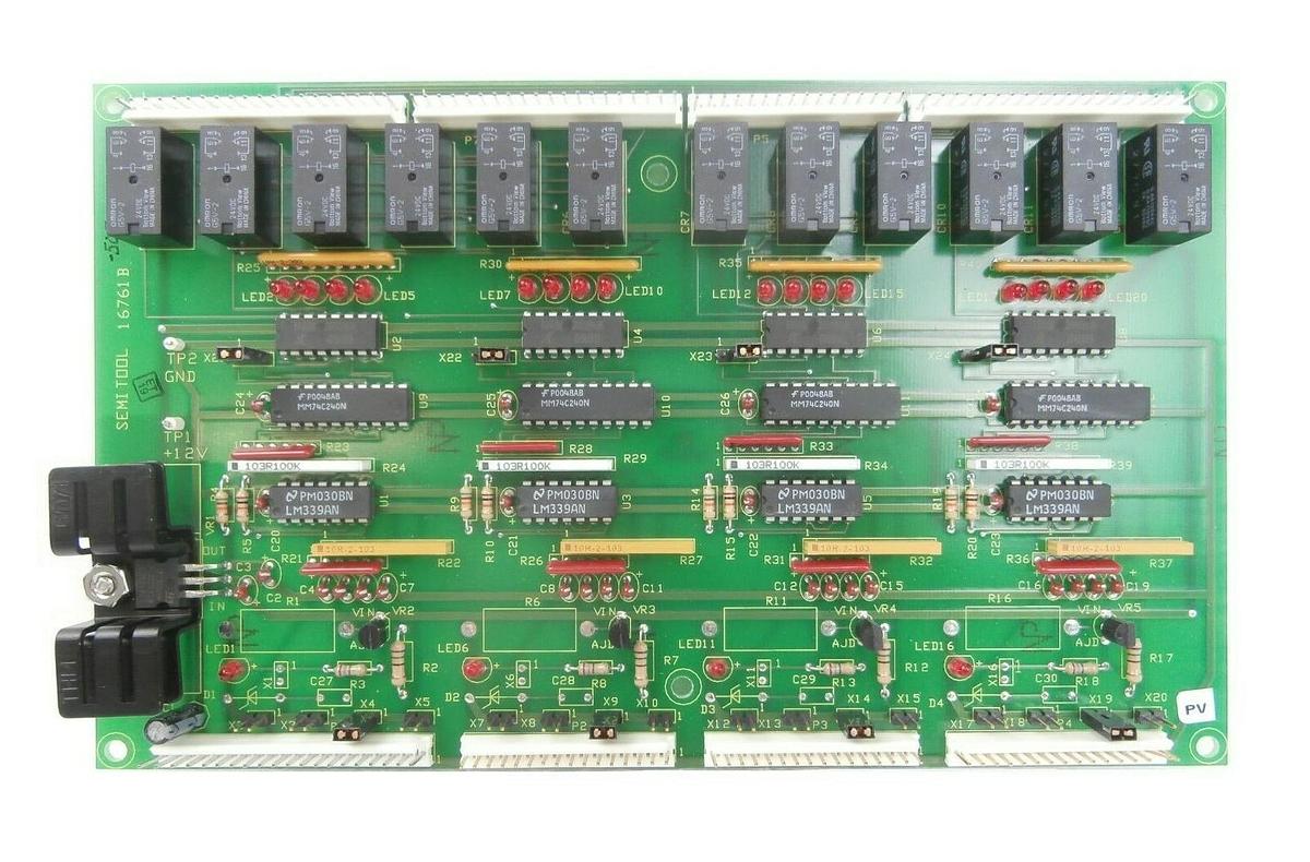 Used Semitool 16761B-505 Liquid Level Board Assembly PCB 16761-505 New Surplus