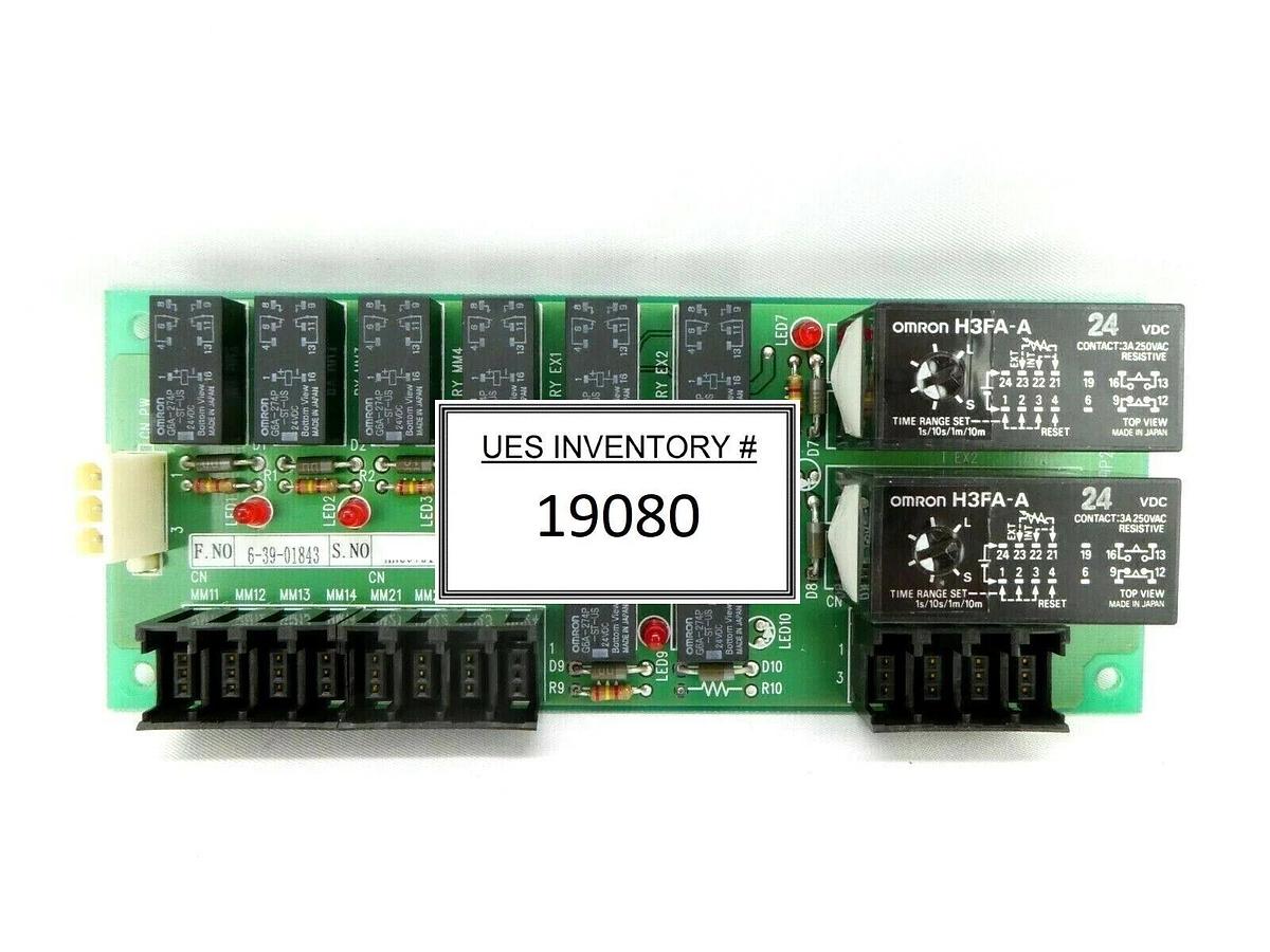 Used TEL Tokyo Electron 6-39-01843 Timer Board PCB KE-SUP2-EXHALM Working Surplus