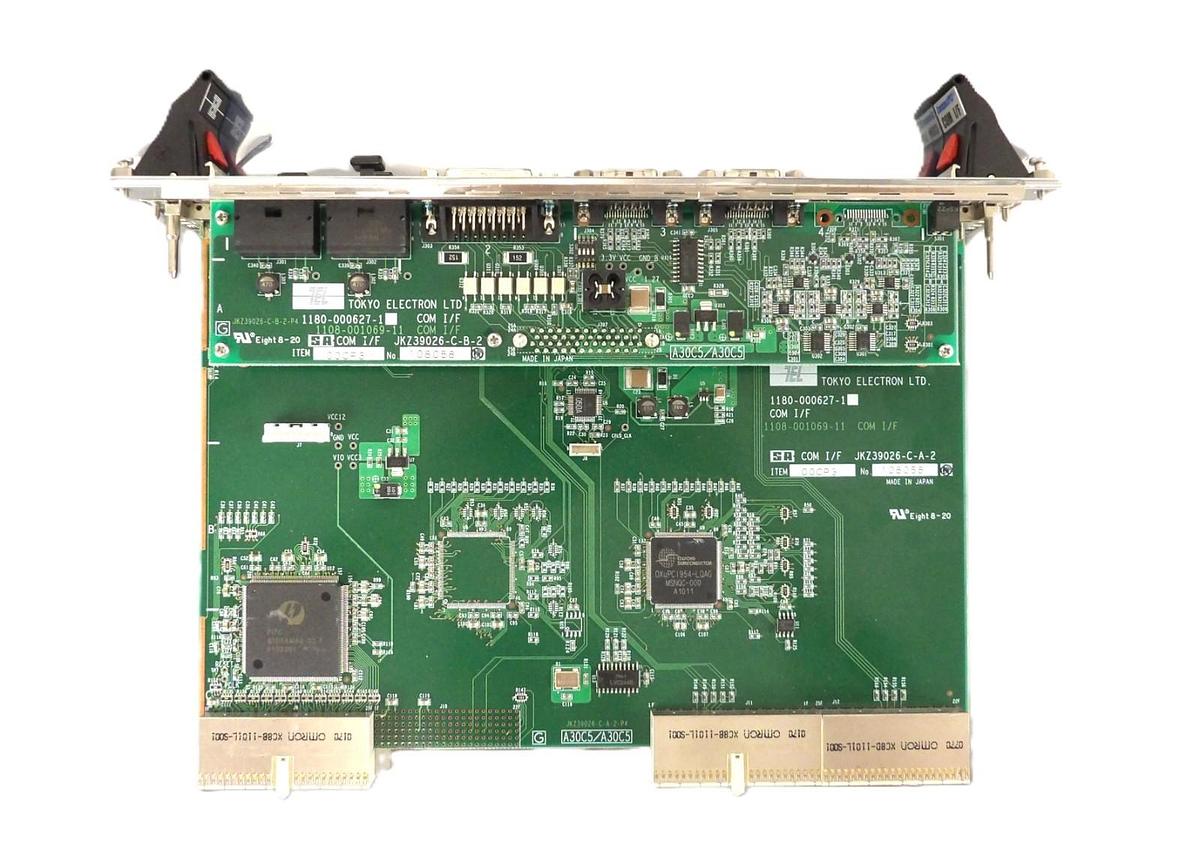 Used TEL Tokyo Electron 1180-000627-1 COM I/F PCB Card 1108-001069-11 JKZ39026-C-A-2