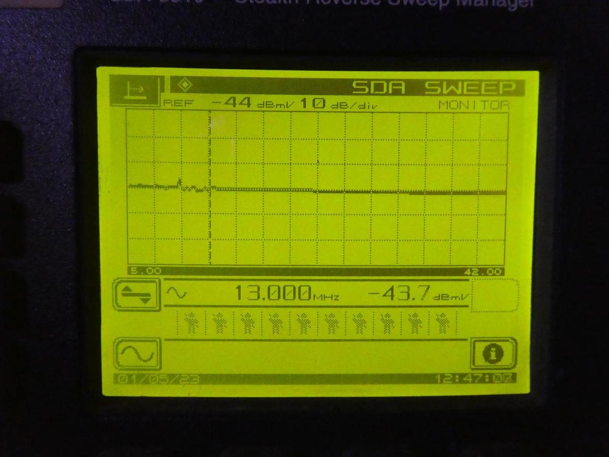 Used JDSU SDA-5510 Stealth Reverse Sweep Manager Analyzer Wavetek Working Surplus