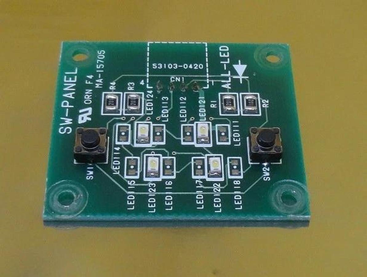 Used TEL Tokyo Electron MA-15705 LED Panel Board PCB SW-PANEL Used Working