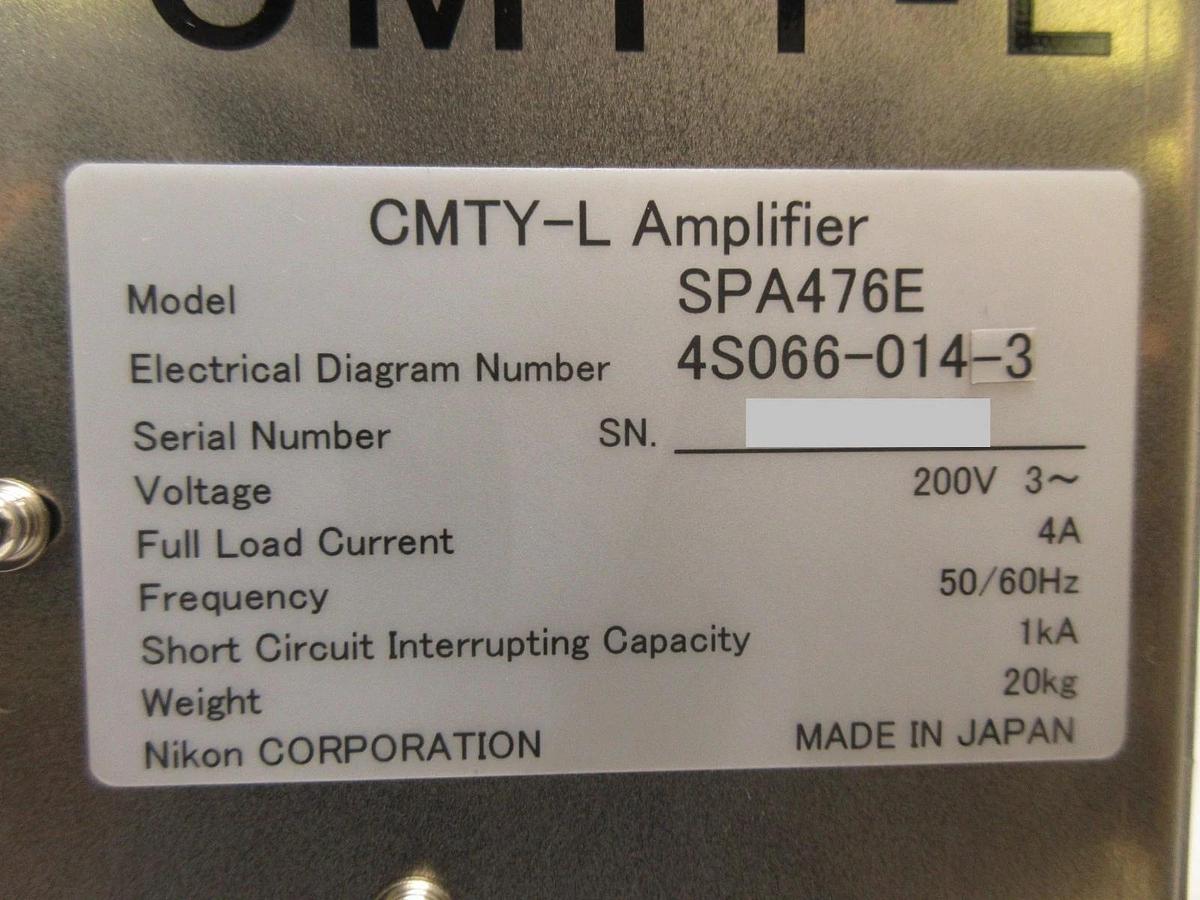 Used Nikon 4S066-014-3 CMTY-L Amplifier Module SPA476E 4S013-684-1 NSR Series Working