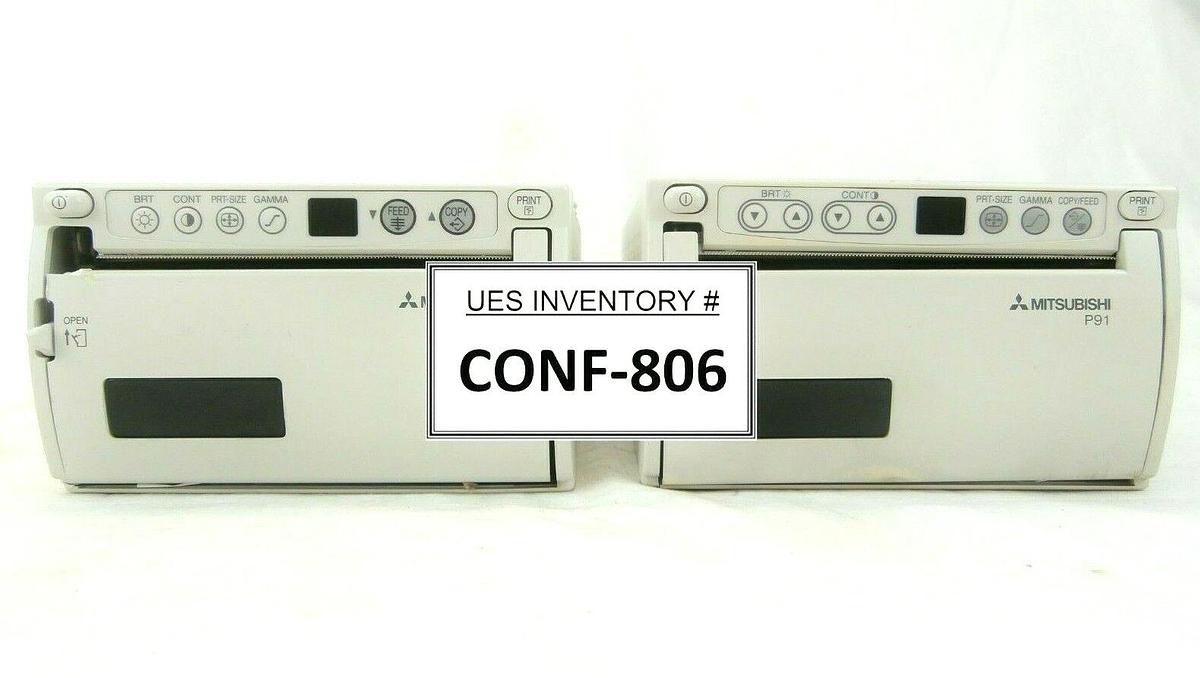 Used Mitsubishi Video Copy Processor Video Printer P90W P91W Lot of 2 Damaged As-Is