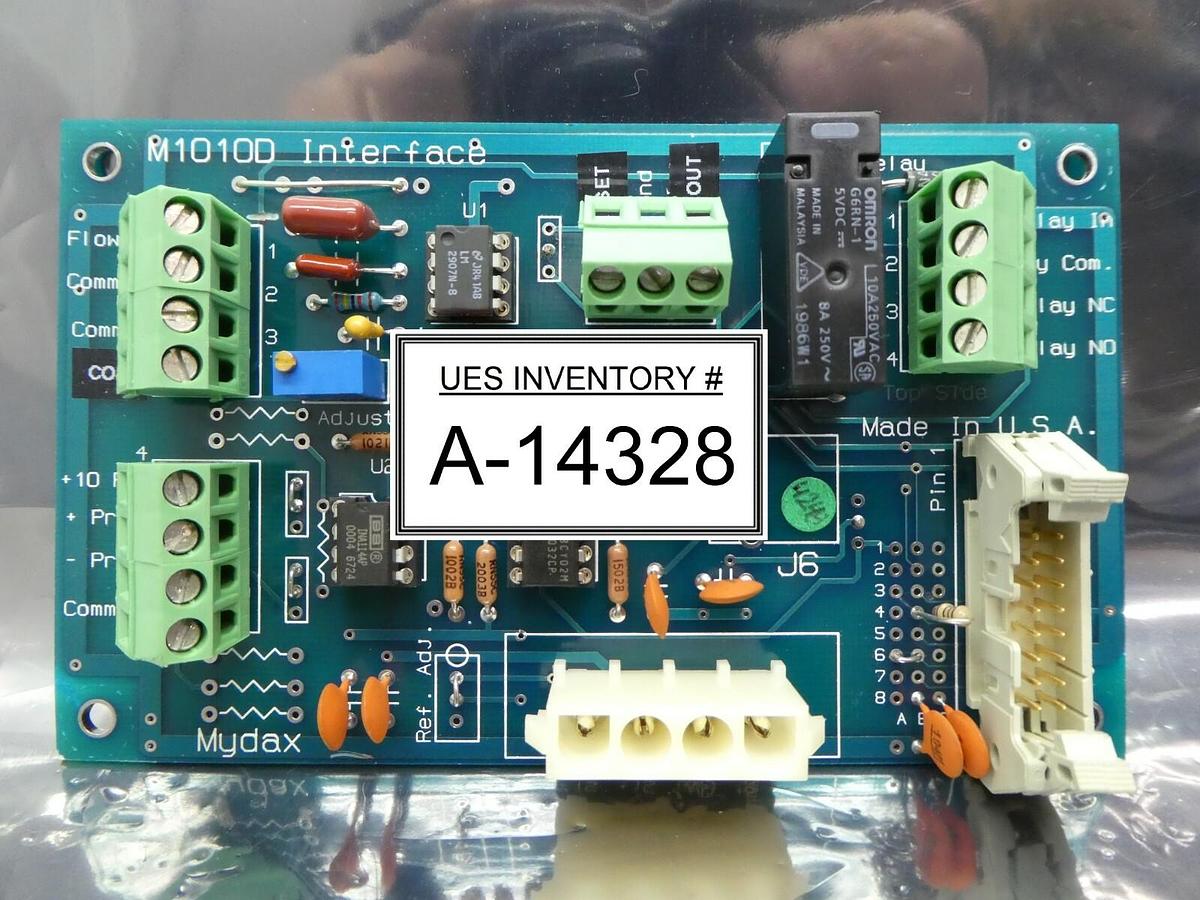 Used Mydax M1010D Flowmeter Interface/Relay Board PCB Chiller 1M9W-T Used Working