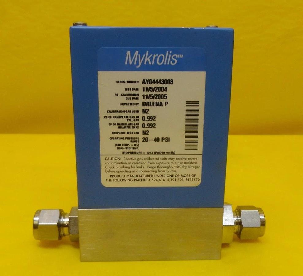 Used Mykrolis FC-2910V Mass Flow Controller MFC 2900 Series 50 SLPM O2 Used Working